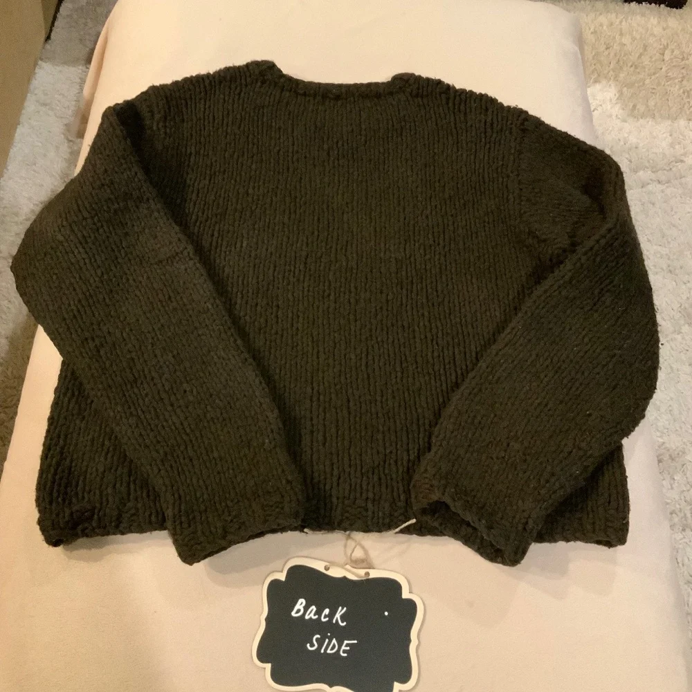 JCrew Brown XL Knit Sweater Quality Scandi Coastal Grandpa Normcore Y2K